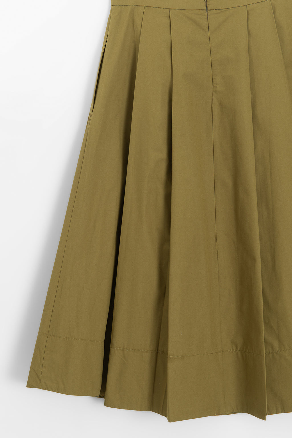 Thick Pleated Ruffled Midi Skirt