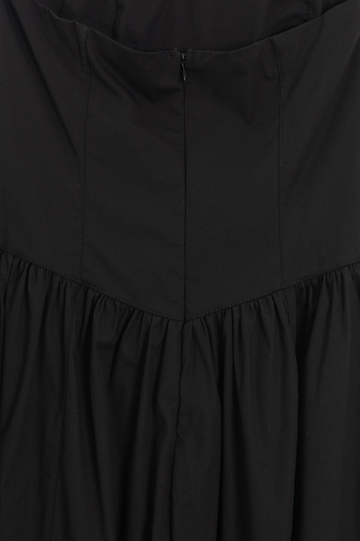%100 Cotton Straplez Midi Elbise