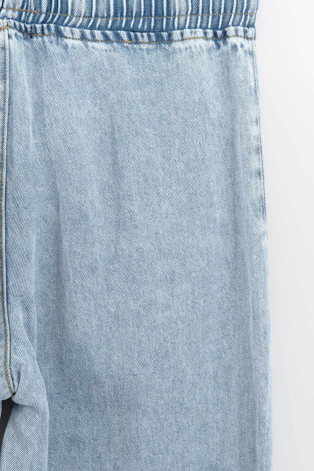 Straight Cut Denim Loose Trousers