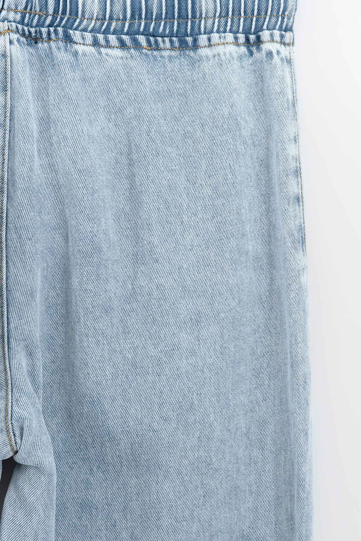 Straight Cut Denim Loose Trousers