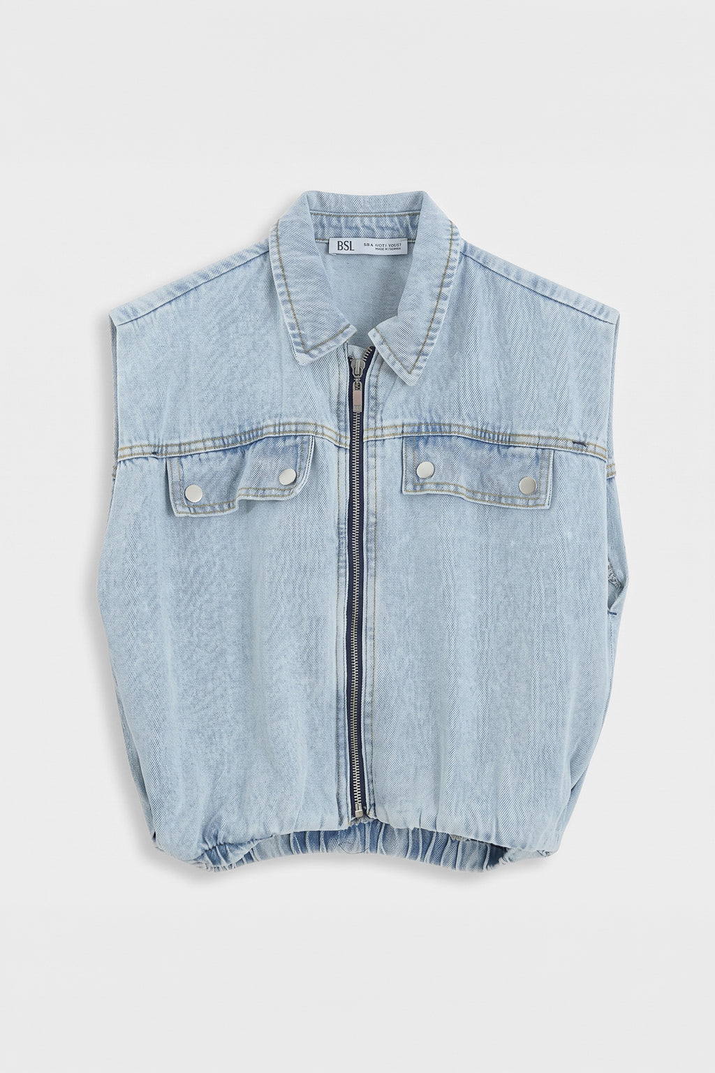 Denim Cepli Balon Yelek