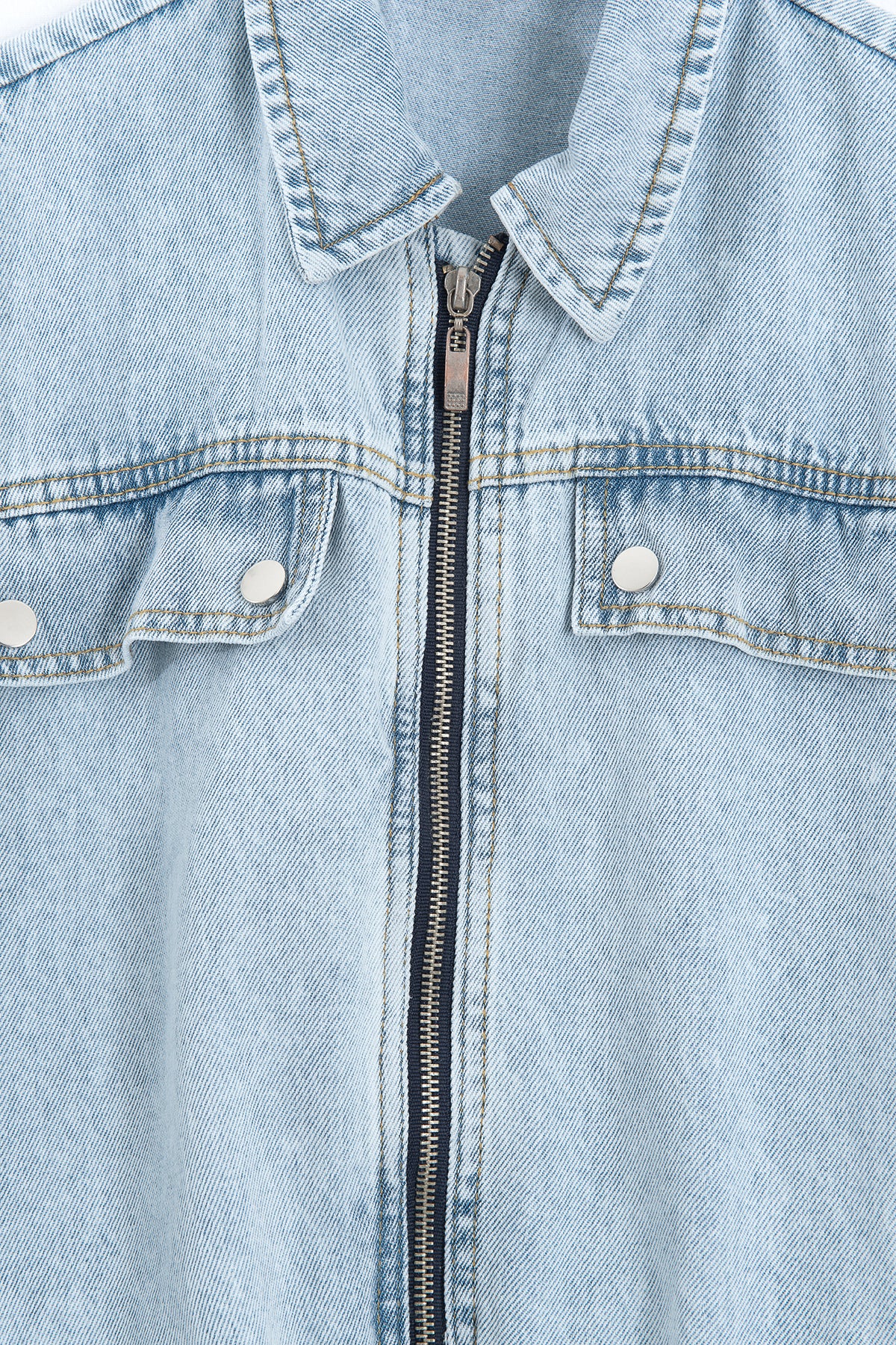 Denim Cepli Balon Yelek