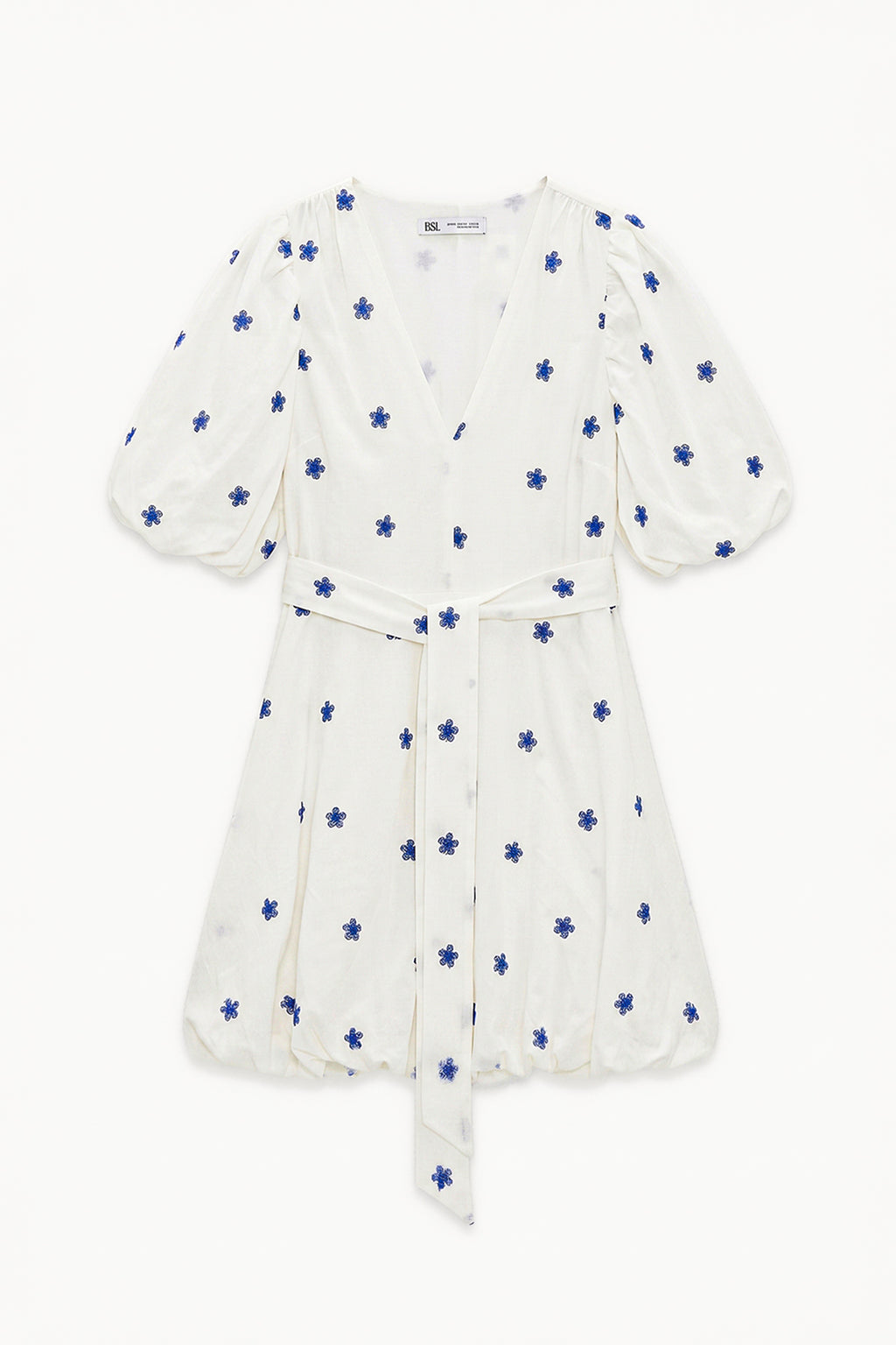 Puff Sleeve Mini Bubble Dress