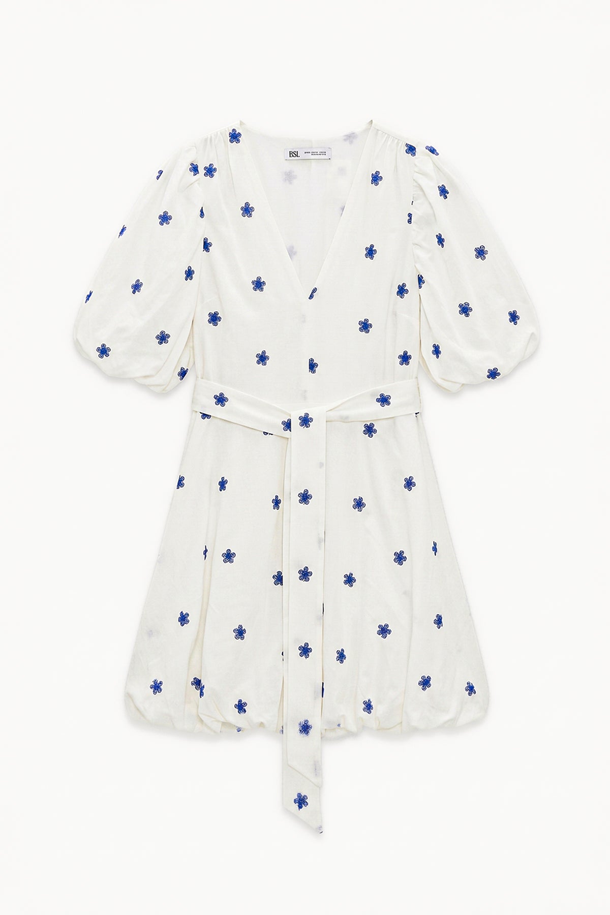 Puff Sleeve Mini Bubble Dress