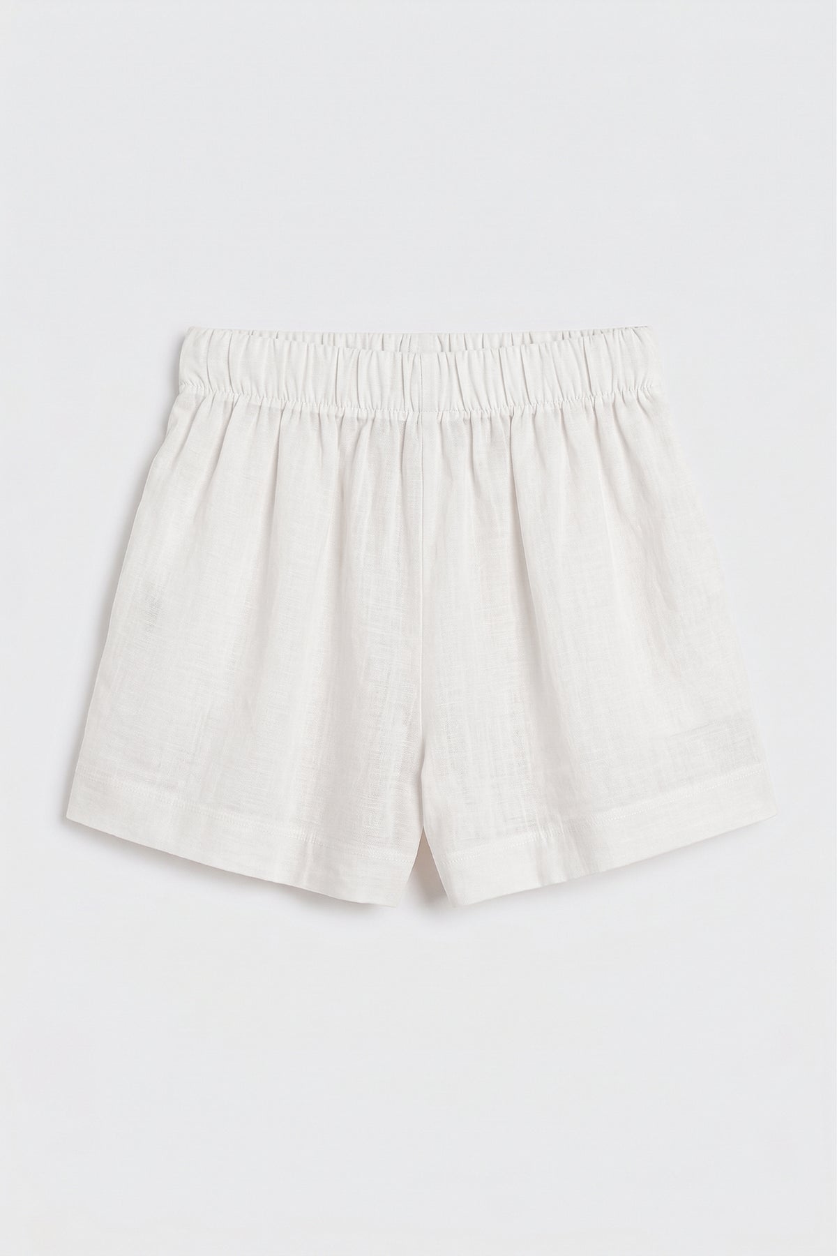 Tencel Oversıze Mini Şort