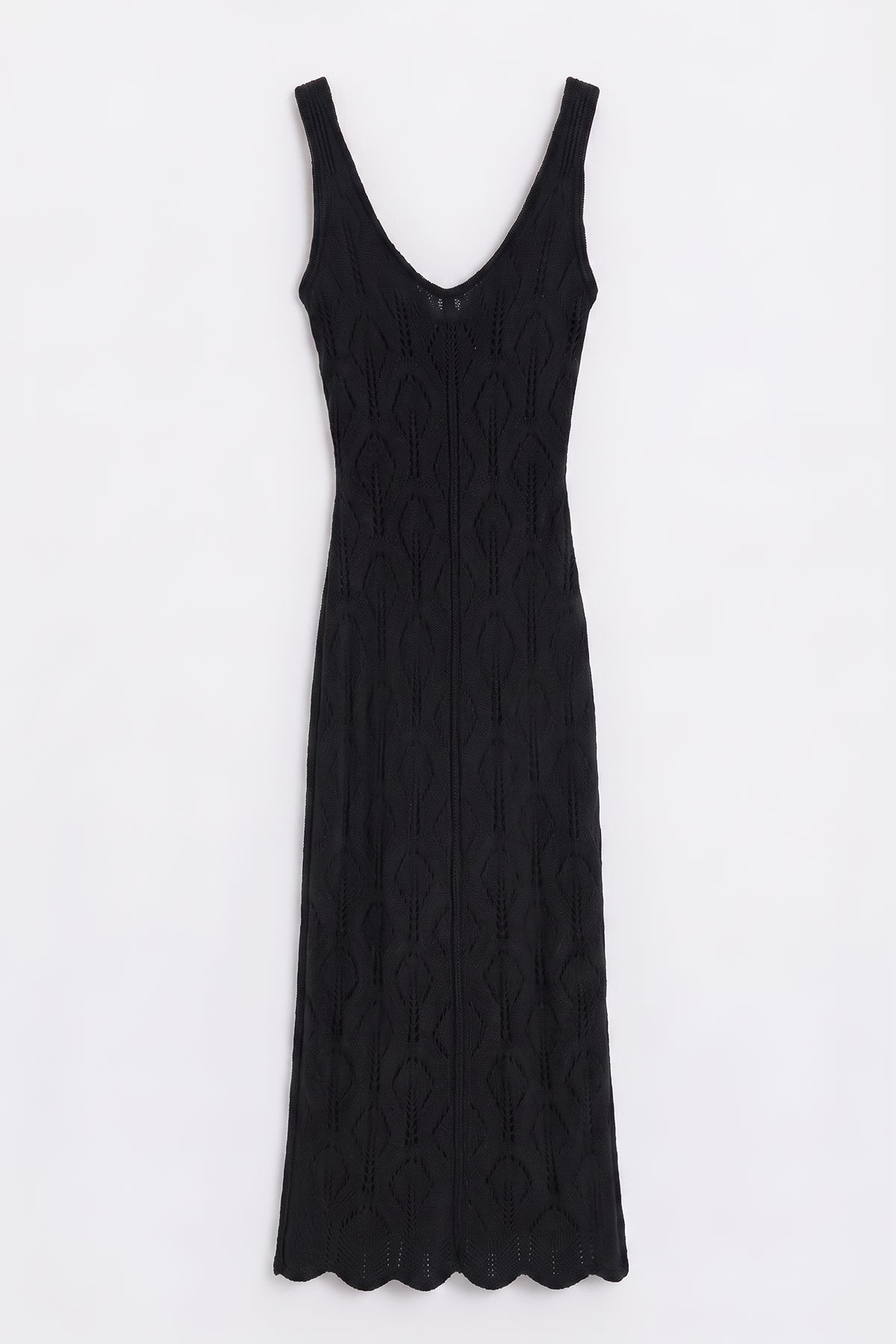 Openwork Maxi Knit Beach Dress