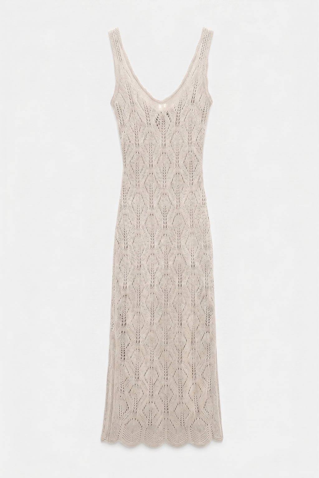 Openwork Maxi Knit Beach Dress
