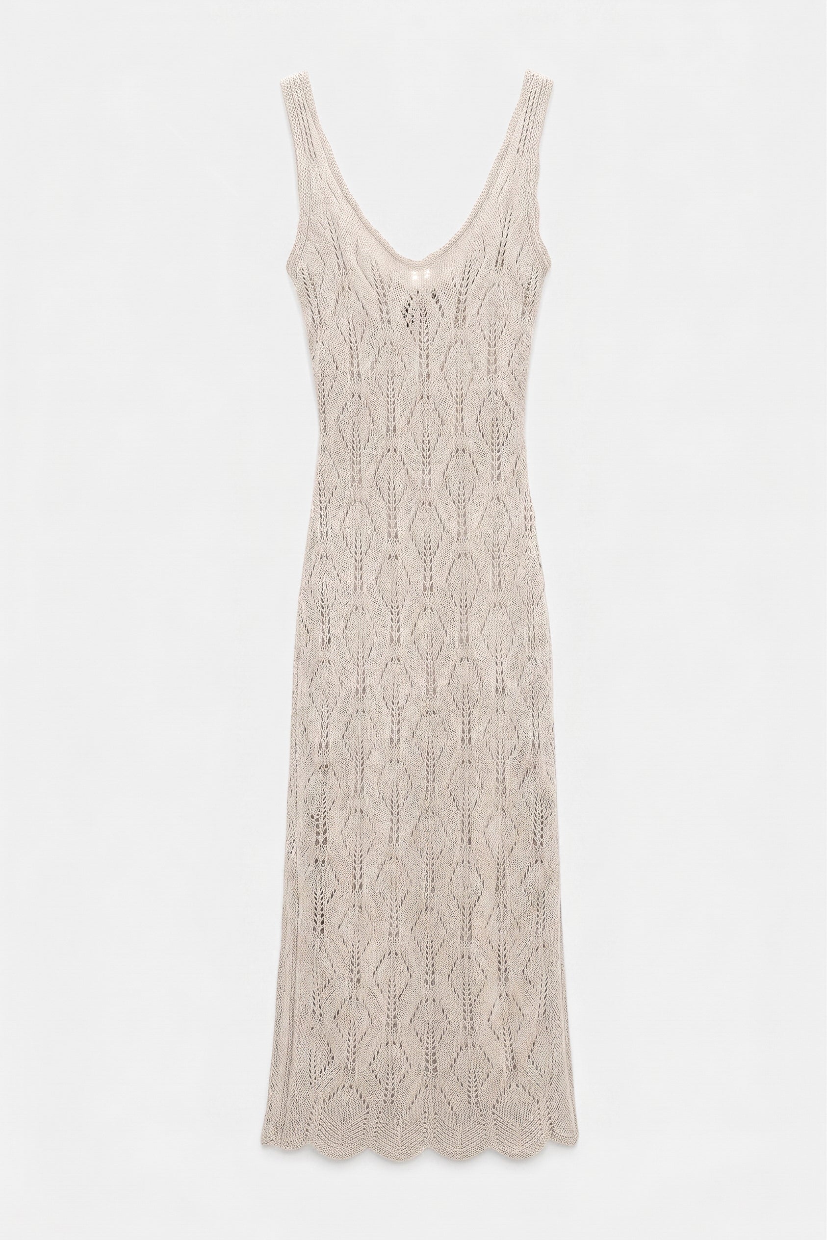 Openwork Maxi Knit Beach Dress