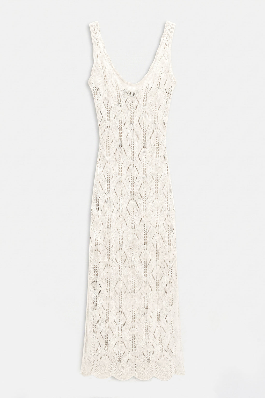 Openwork Maxi Knit Beach Dress