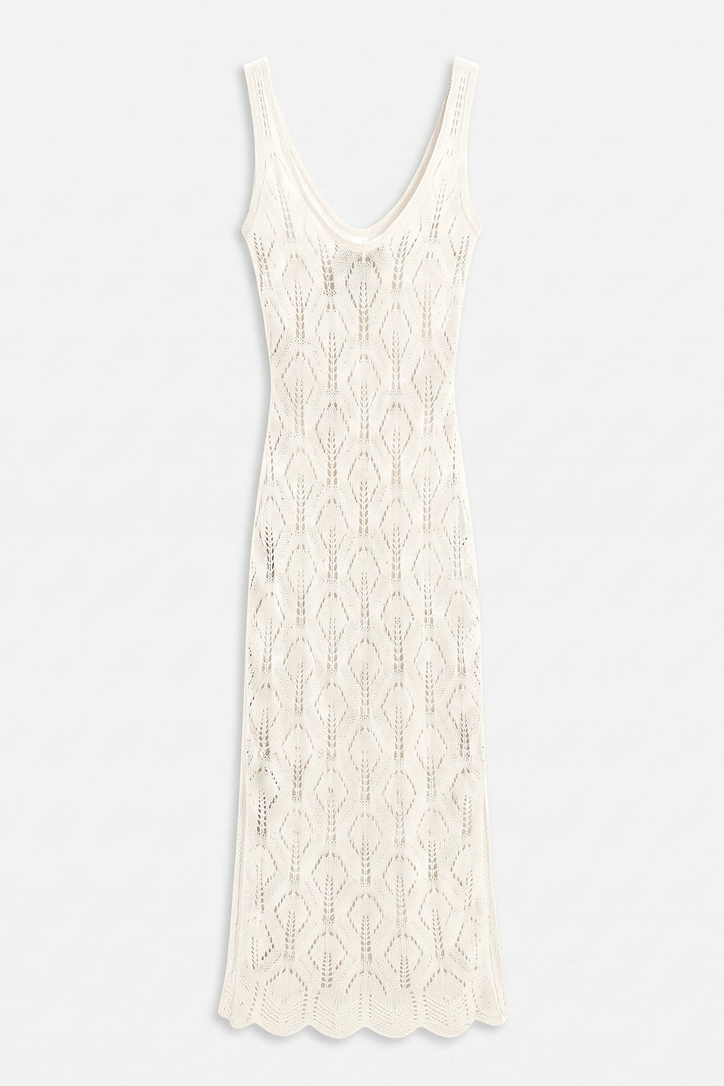 Openwork Maxi Knit Beach Dress