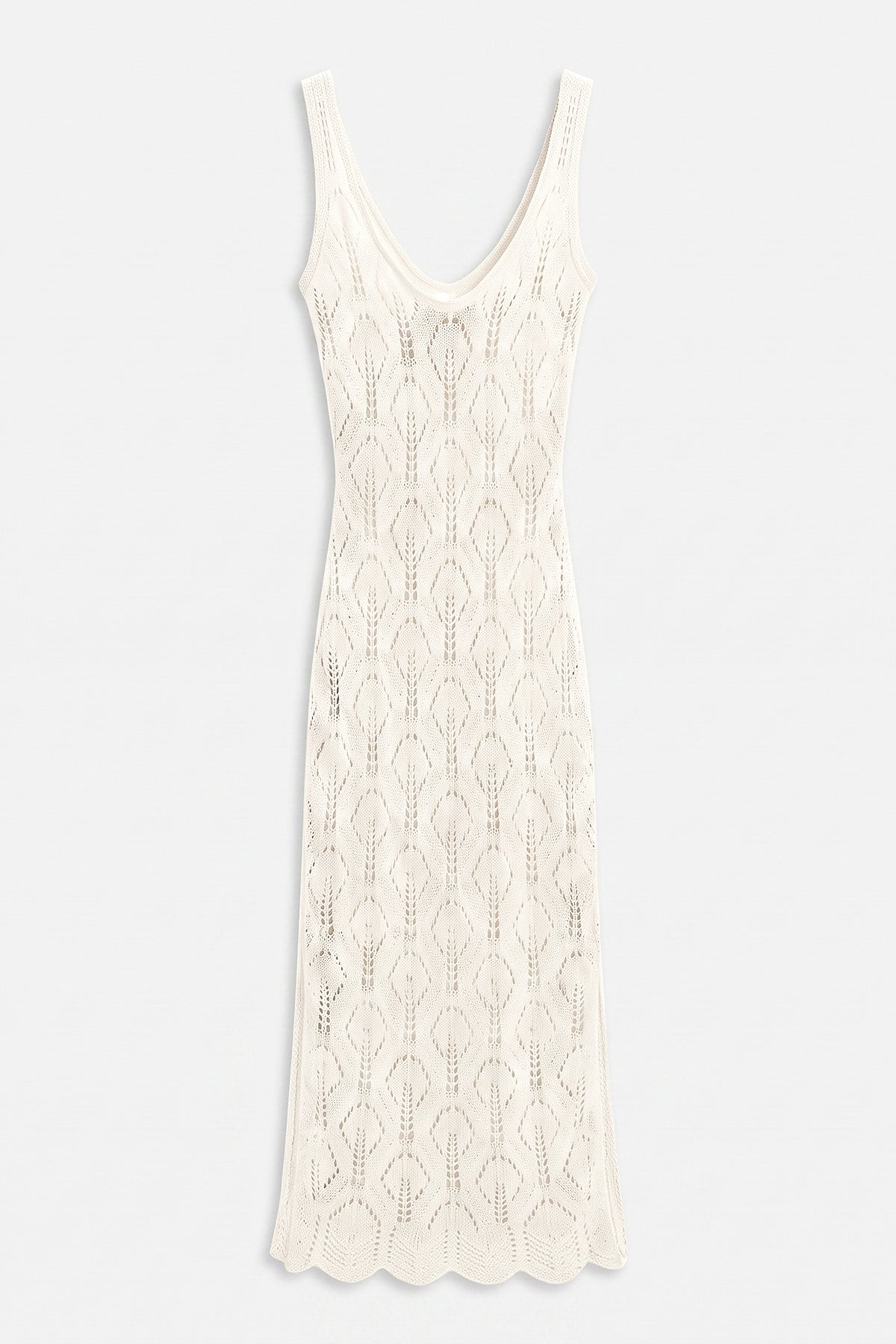 Openwork Maxi Knit Beach Dress