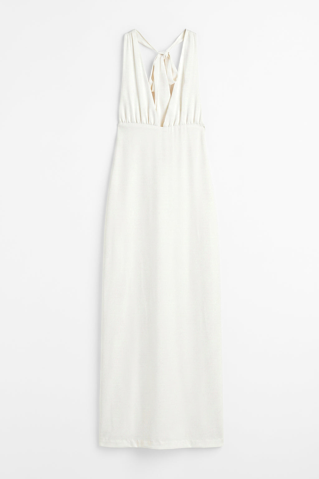 Satin Halter Neck Maxi Dress