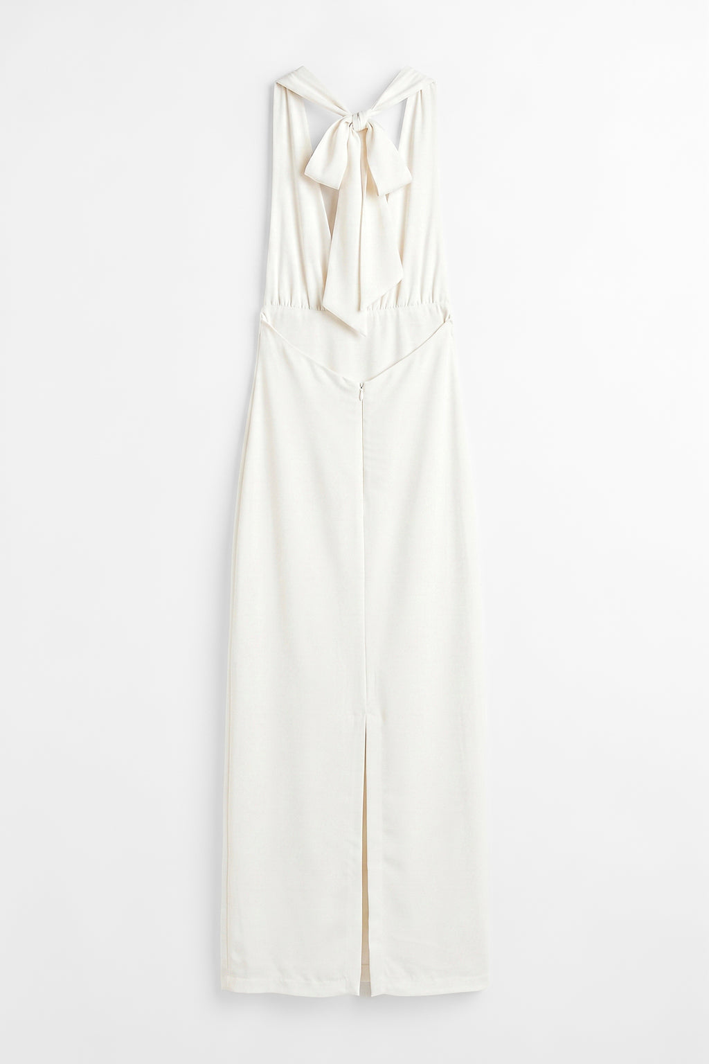 Satin Halter Neck Maxi Dress