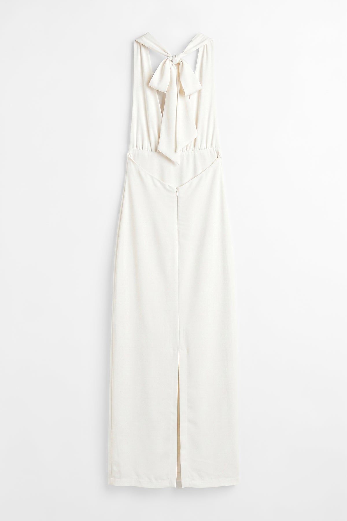 Satin Halter Neck Maxi Dress