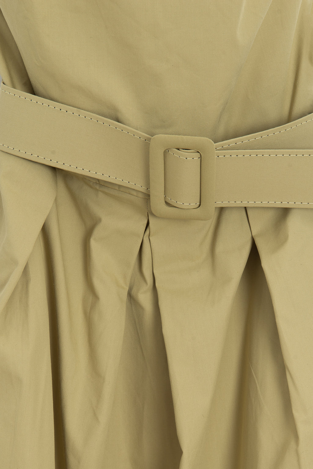 Strapless Midi Dress with Belt Detail