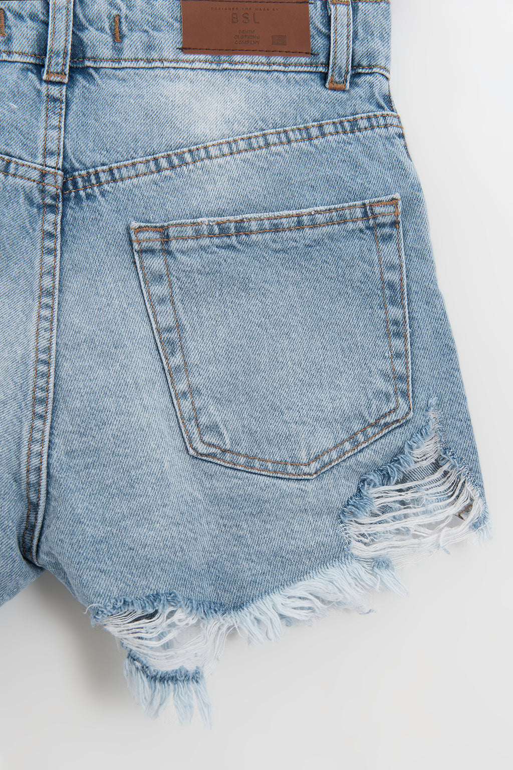 Distressed Mini Denim Shorts