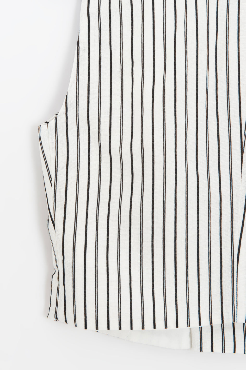 Linen Blend Striped Vest