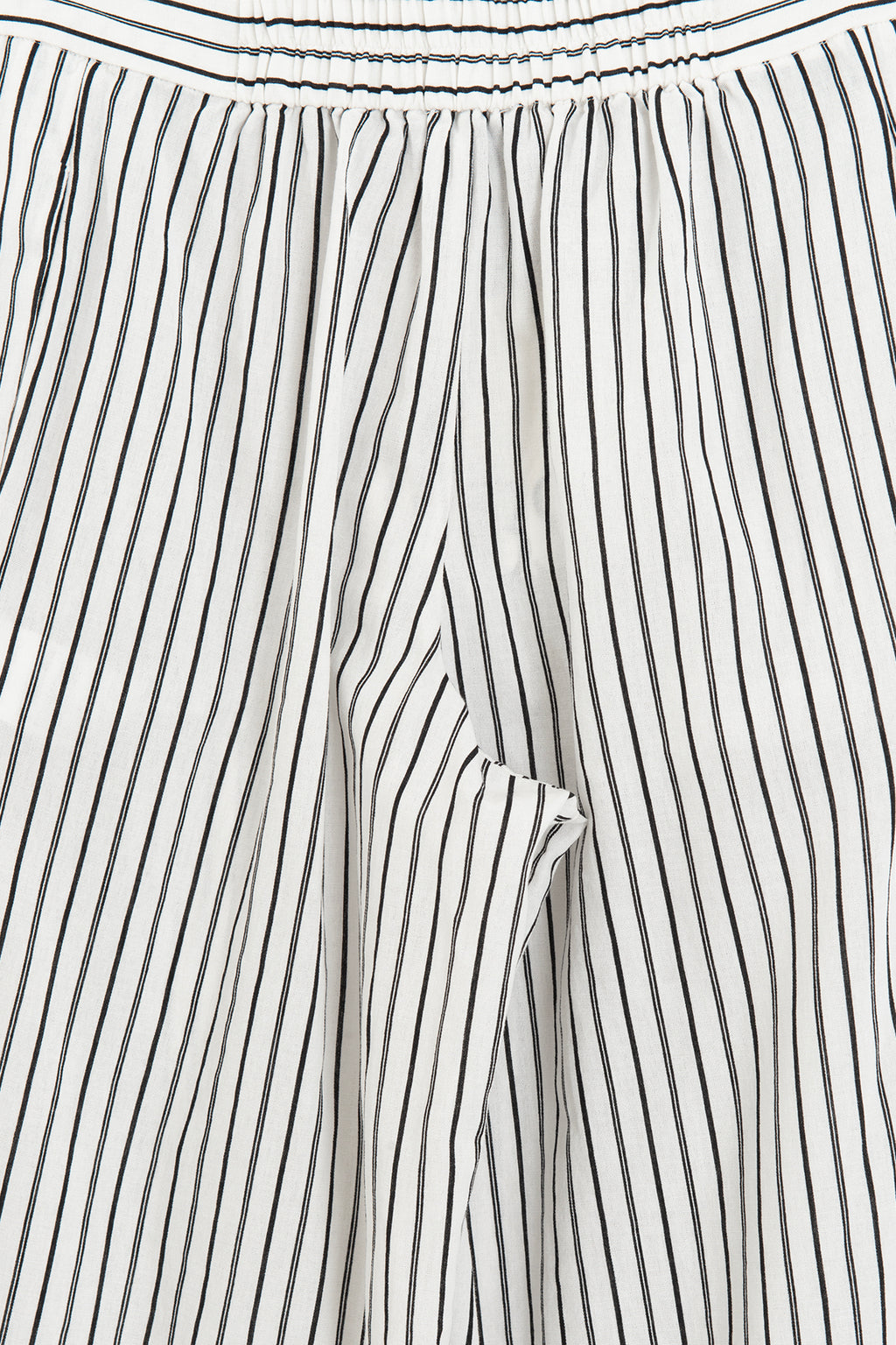 Linen Blend Striped Trousers