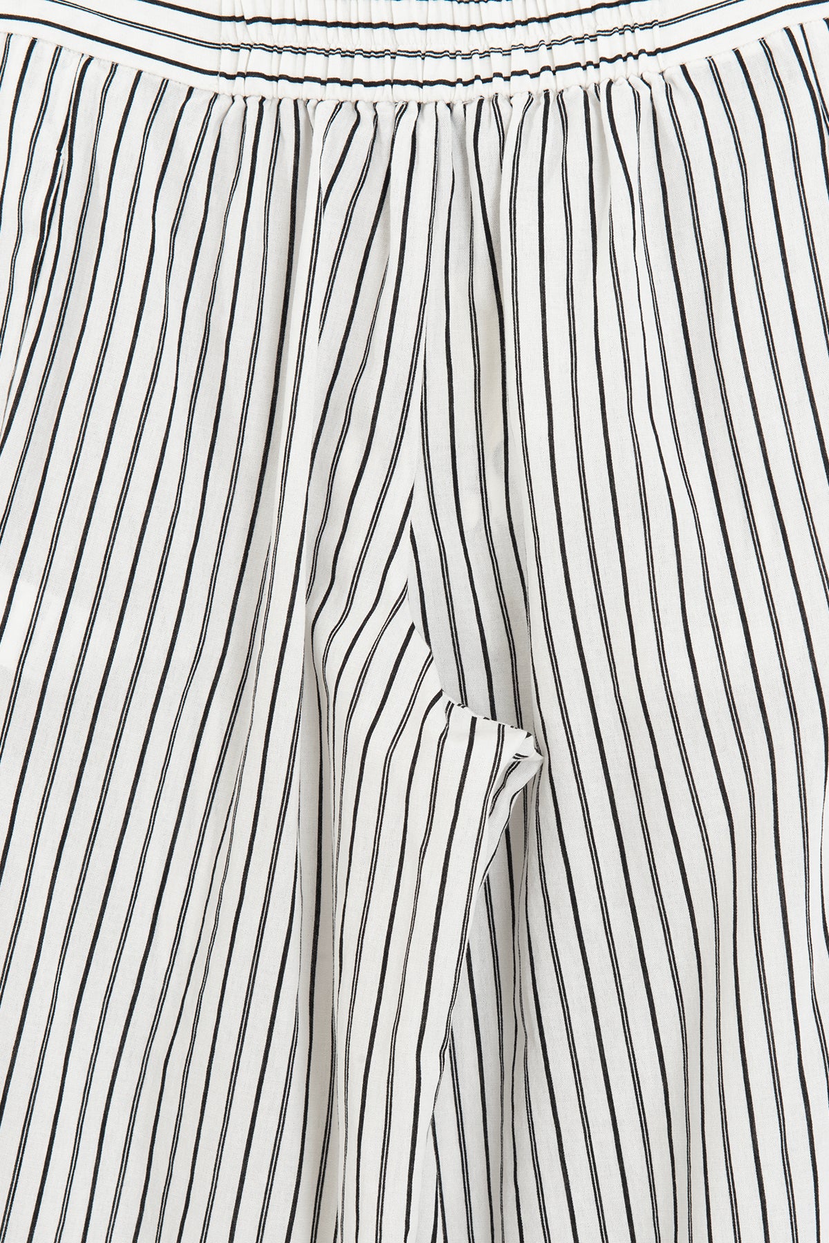 Linen Blend Striped Trousers