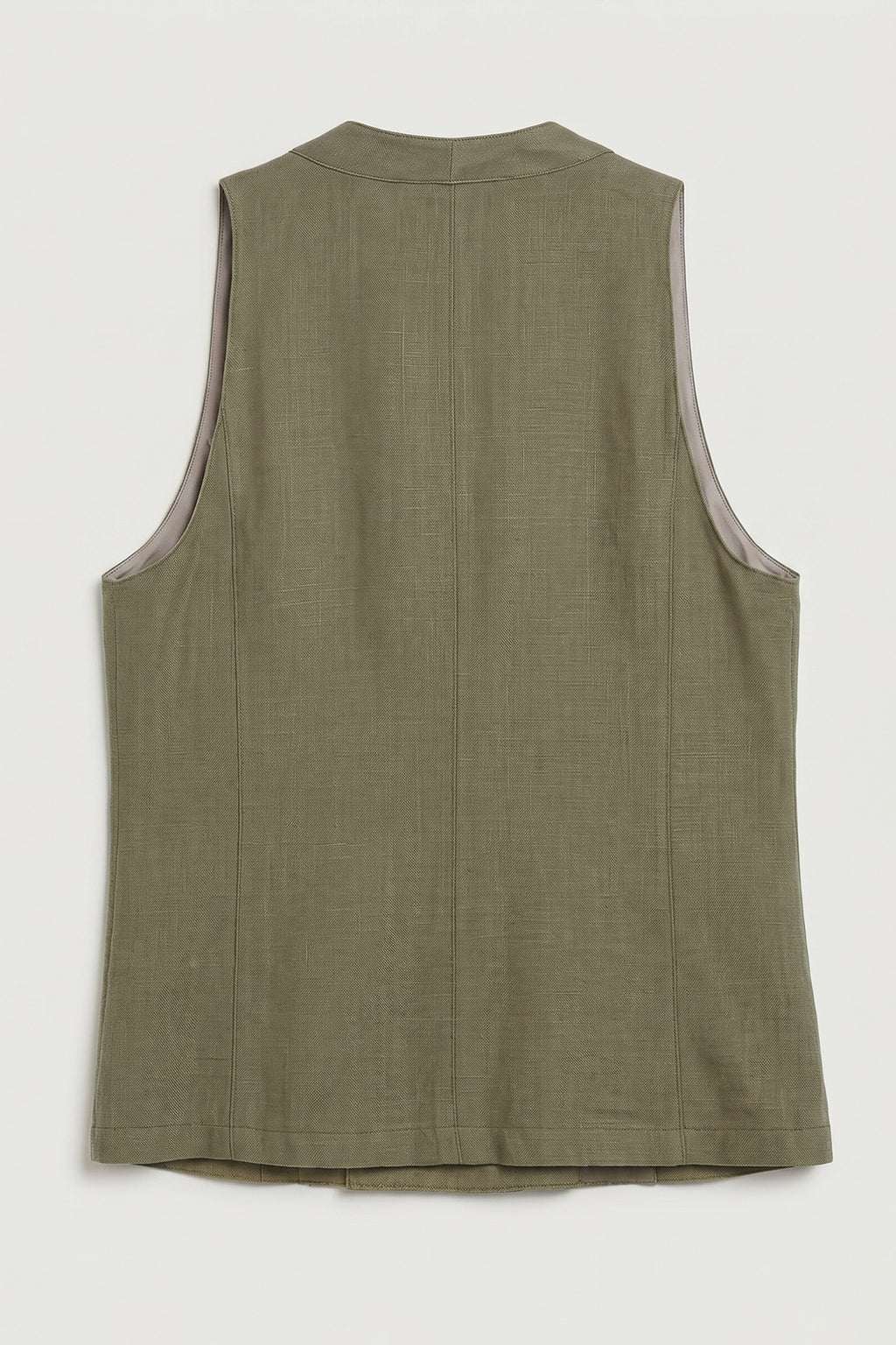 100% Linen Double-Breasted Vest