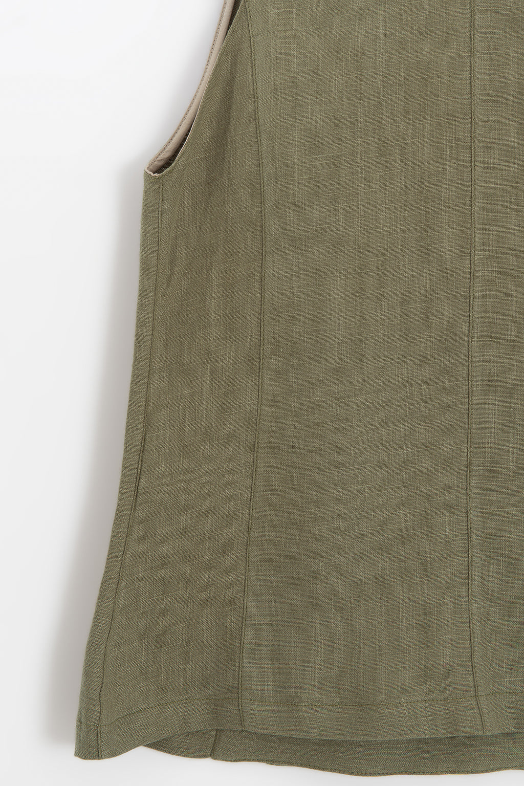 100% Linen Double-Breasted Vest