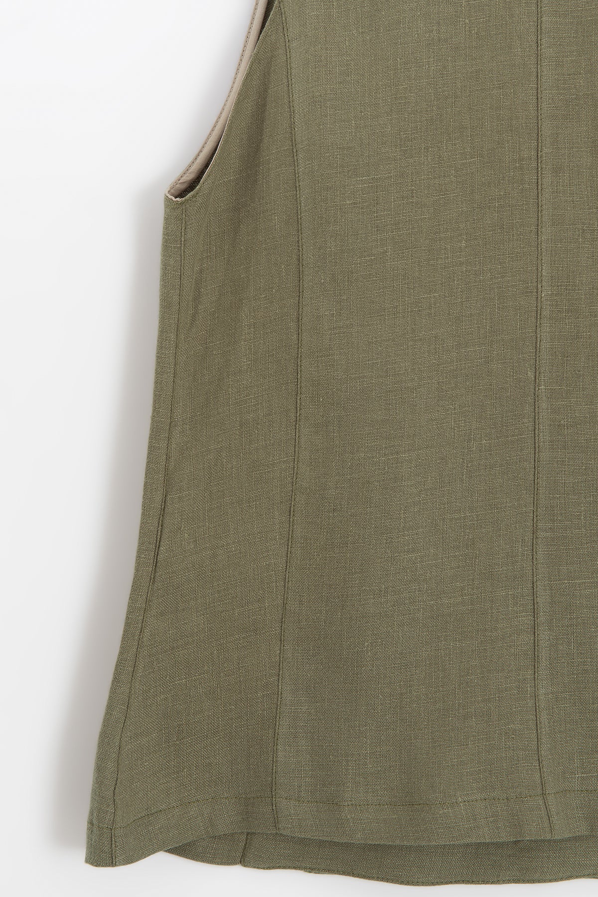 100% Linen Double-Breasted Vest