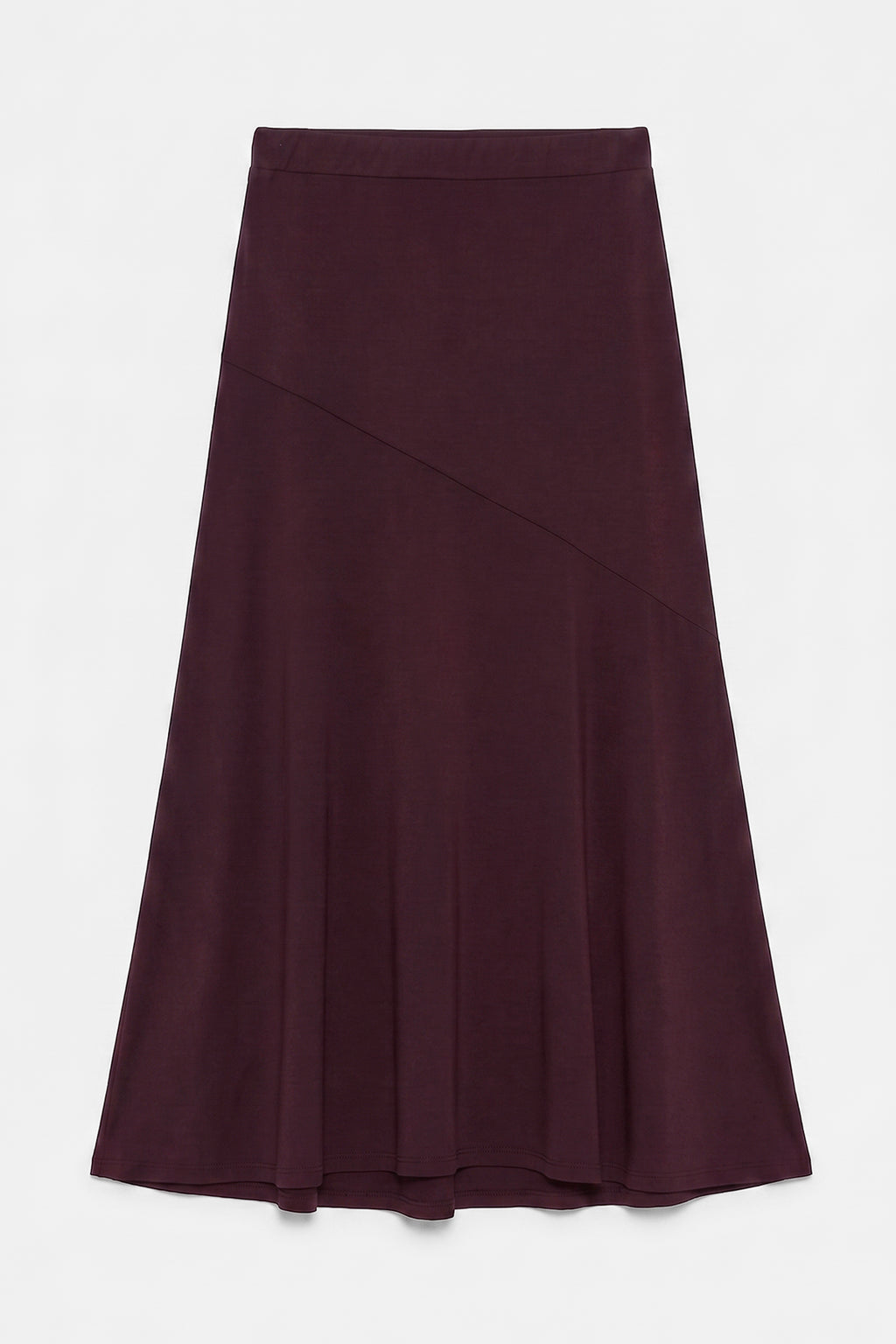 Flounced Midi Skirt