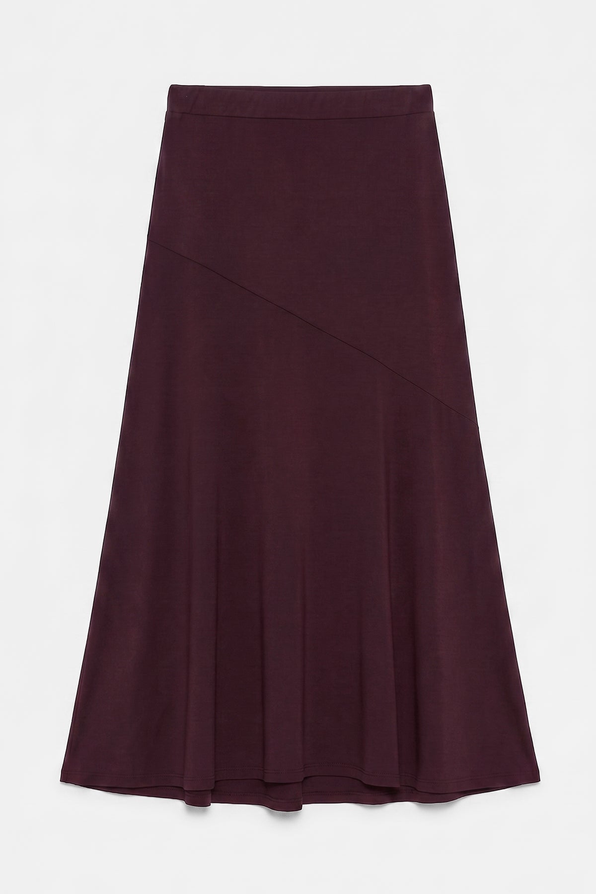 Flounced Midi Skirt