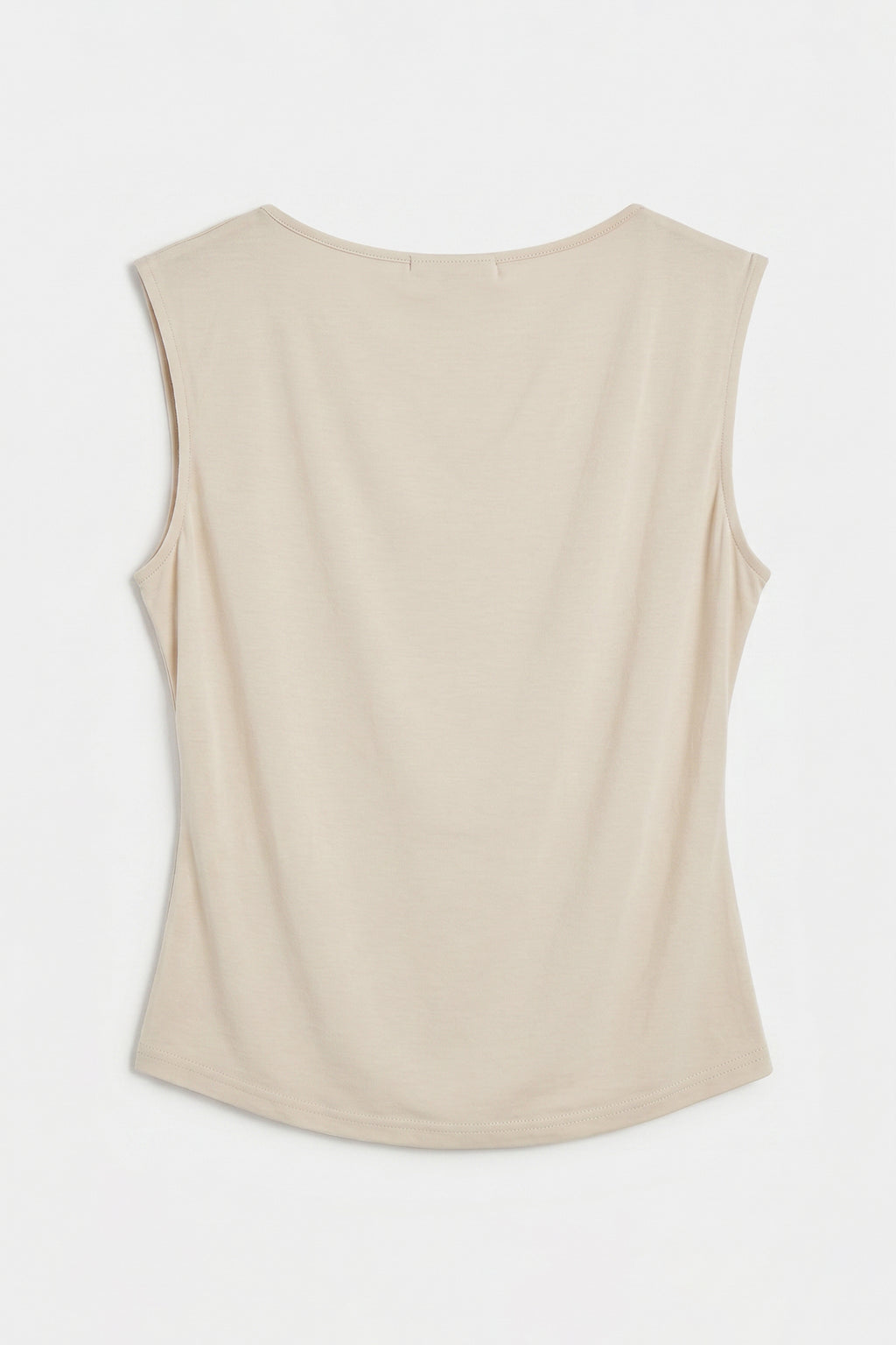 Sleeveless Blouse with V-Neck