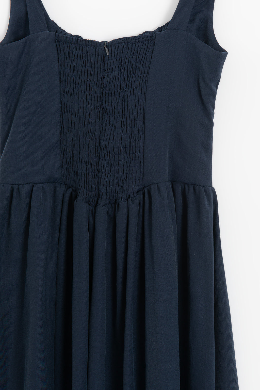 Corseted Ruffled Midi Dress