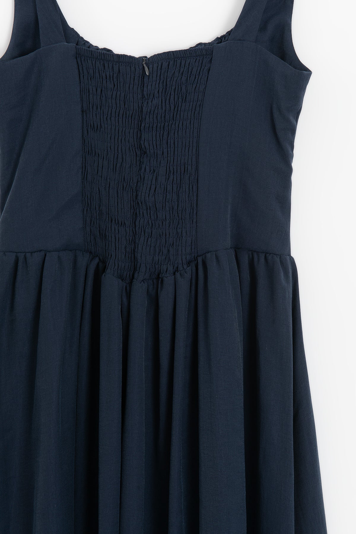 Corseted Ruffled Midi Dress
