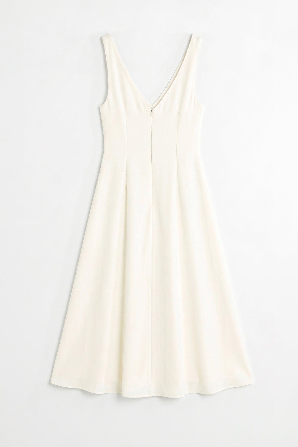 Flared Midi Dress with Bow