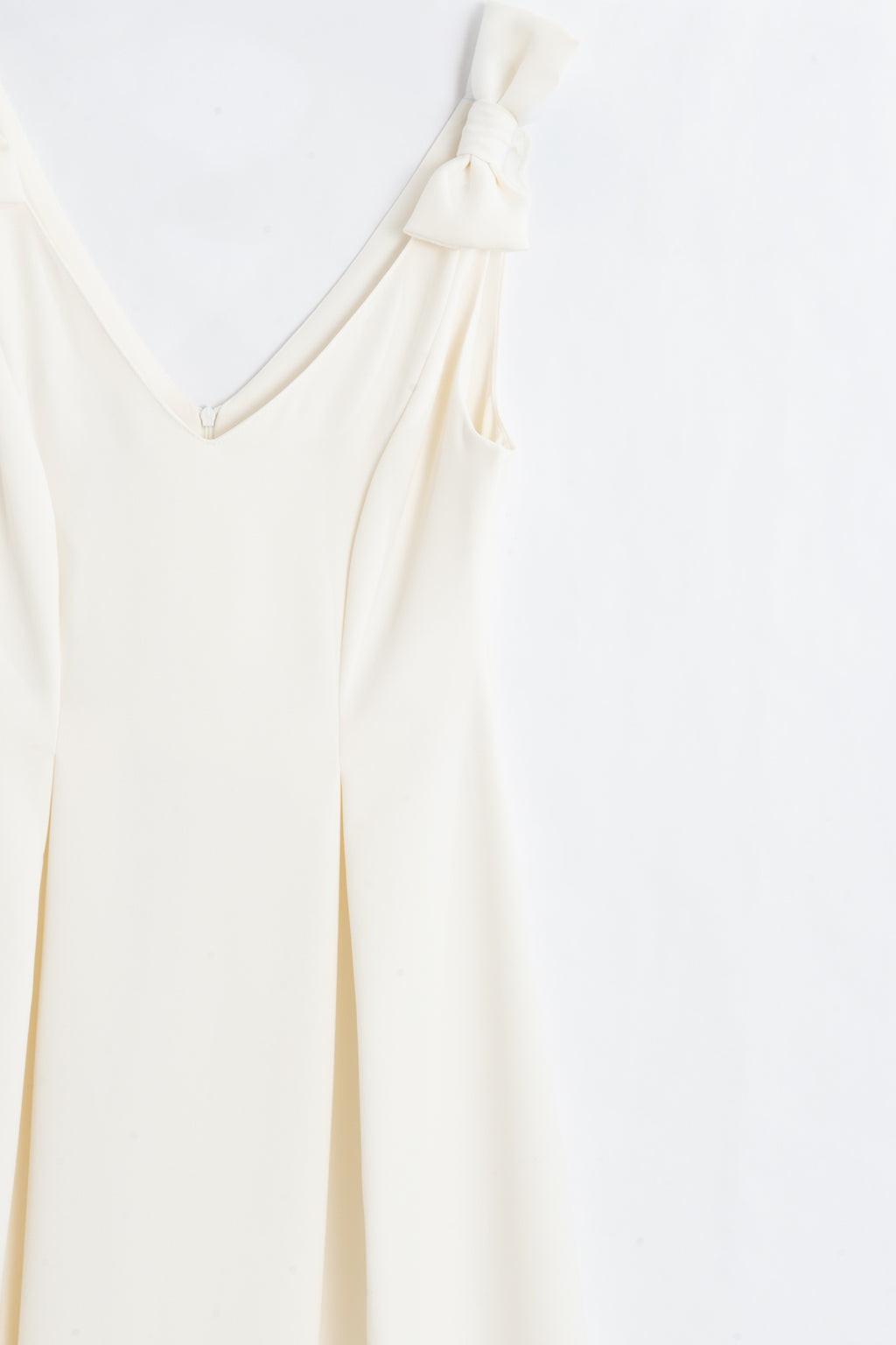 Flared Midi Dress with Bow
