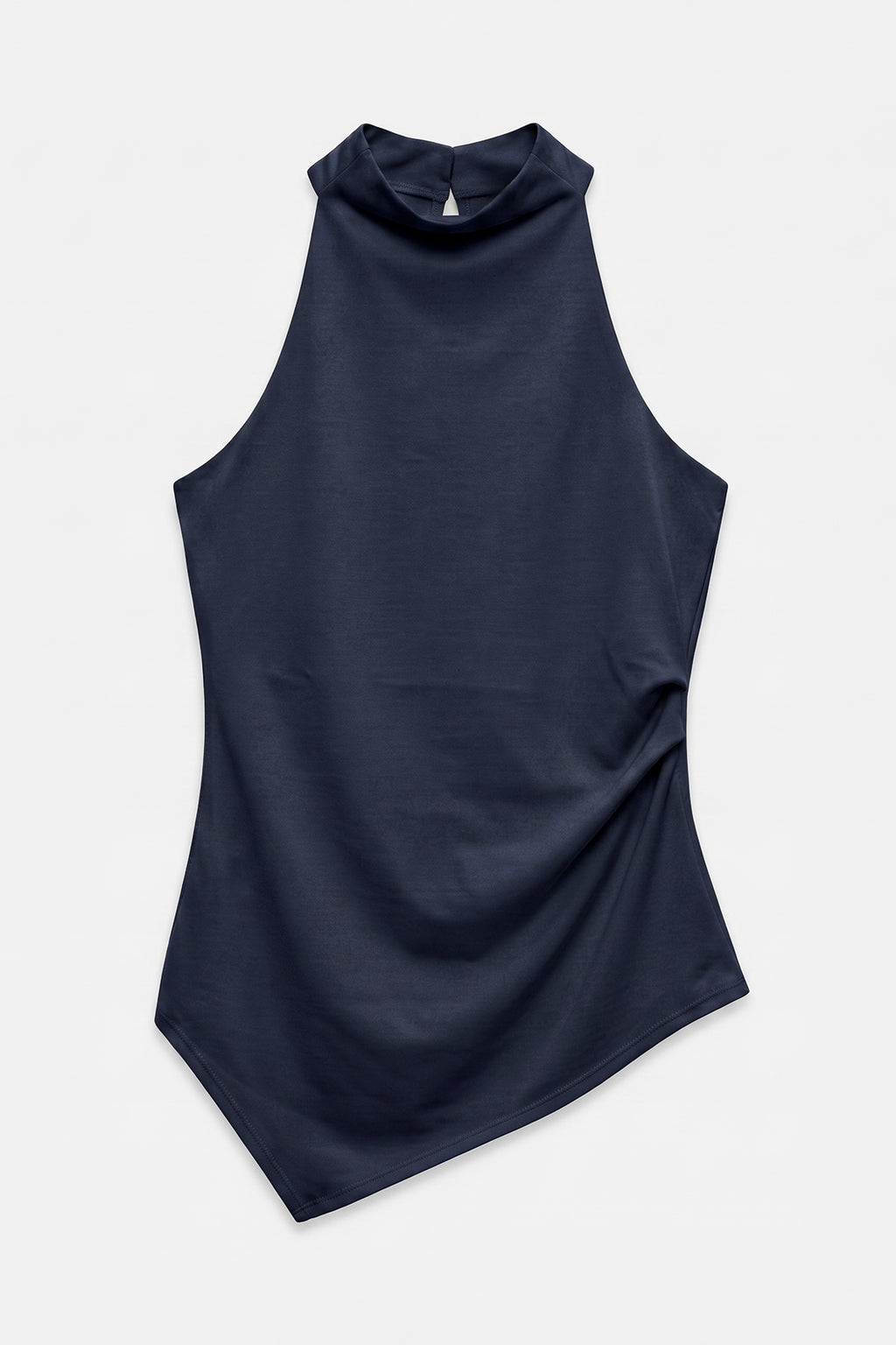 High-neck halter blouse