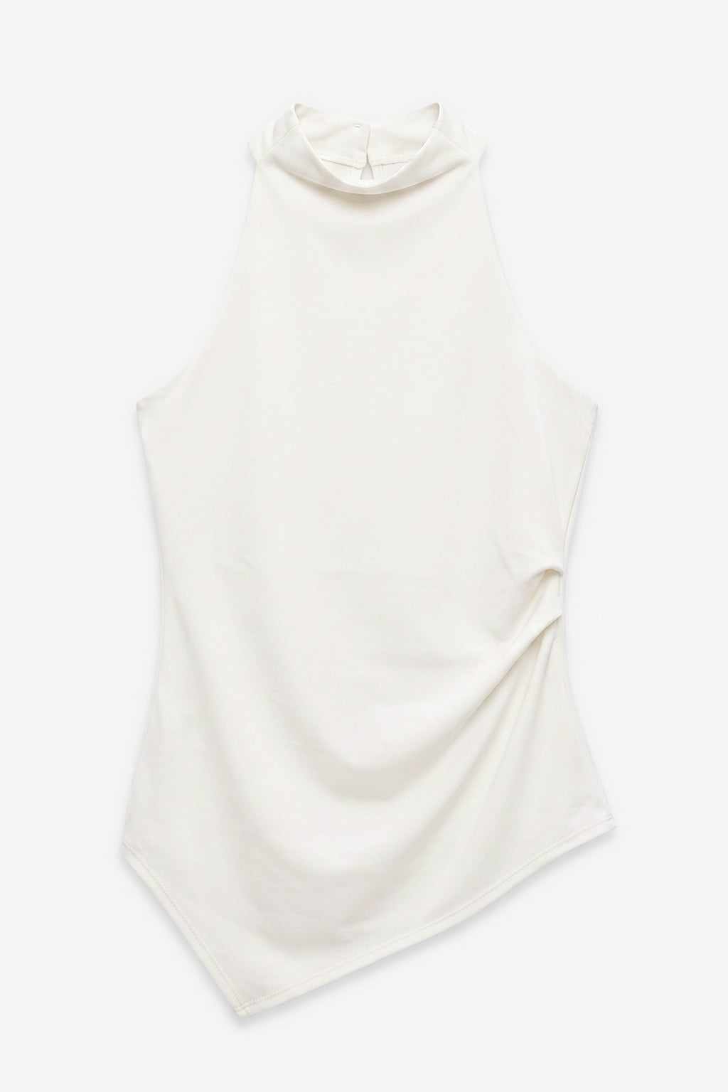 High-neck halter blouse