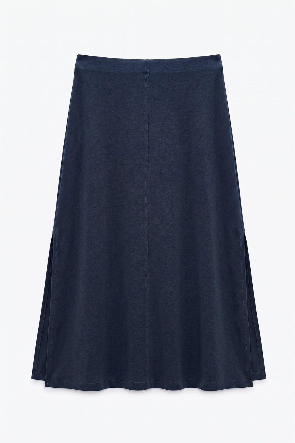 Midi Skirt with Slit Detail