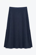 Midi Skirt with Slit Detail