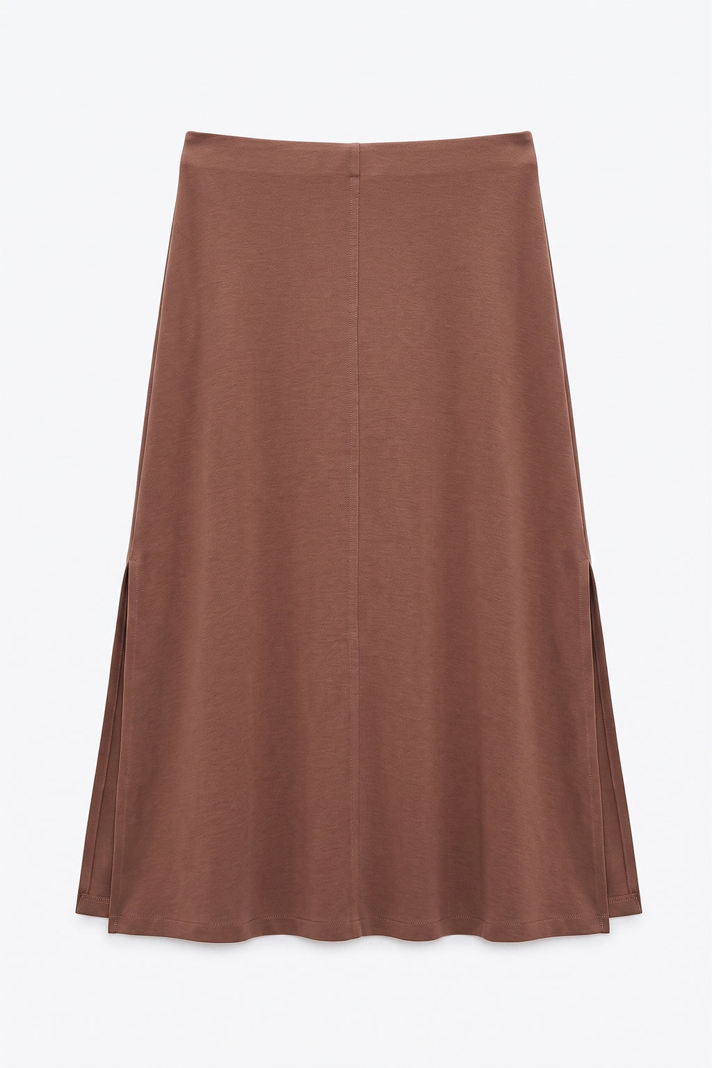 Midi Skirt with Slit Detail
