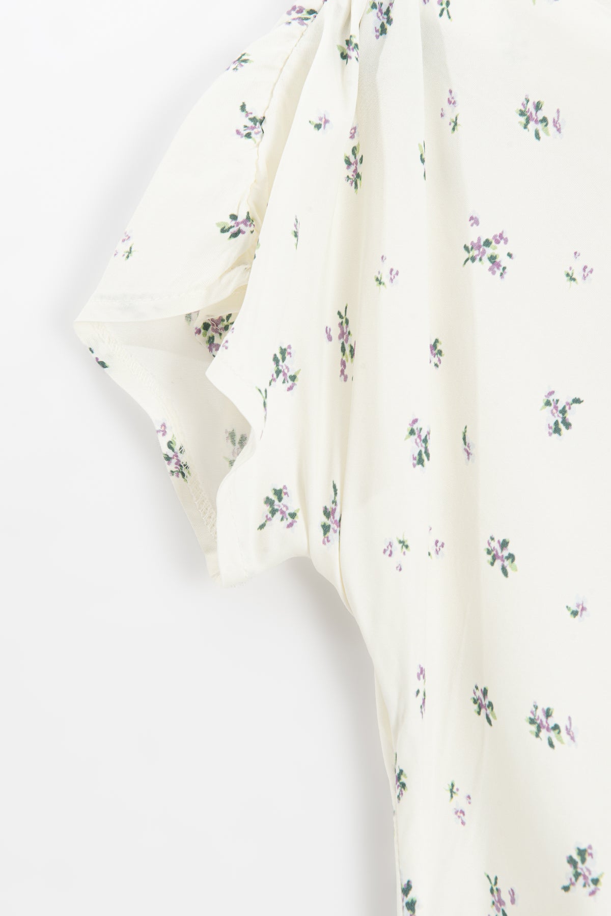 Draped Off-Shoulder Satin Blouse