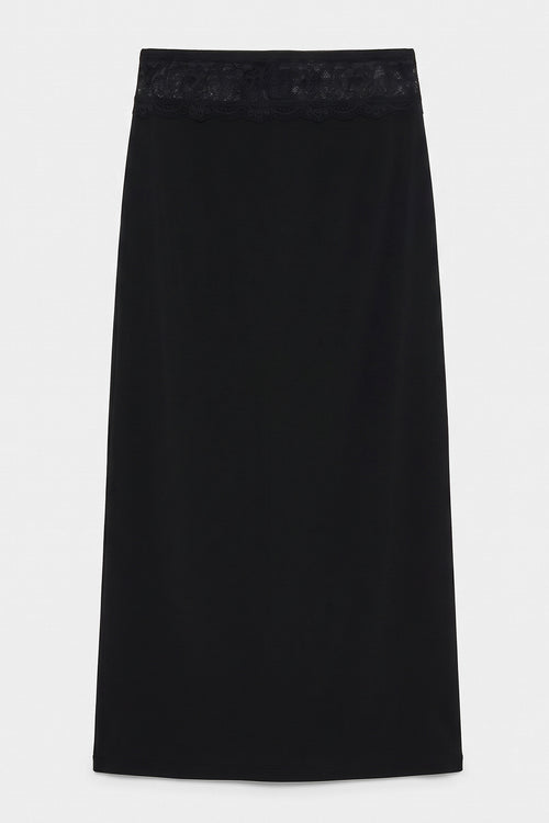 Lace Midi Narrow Skirt