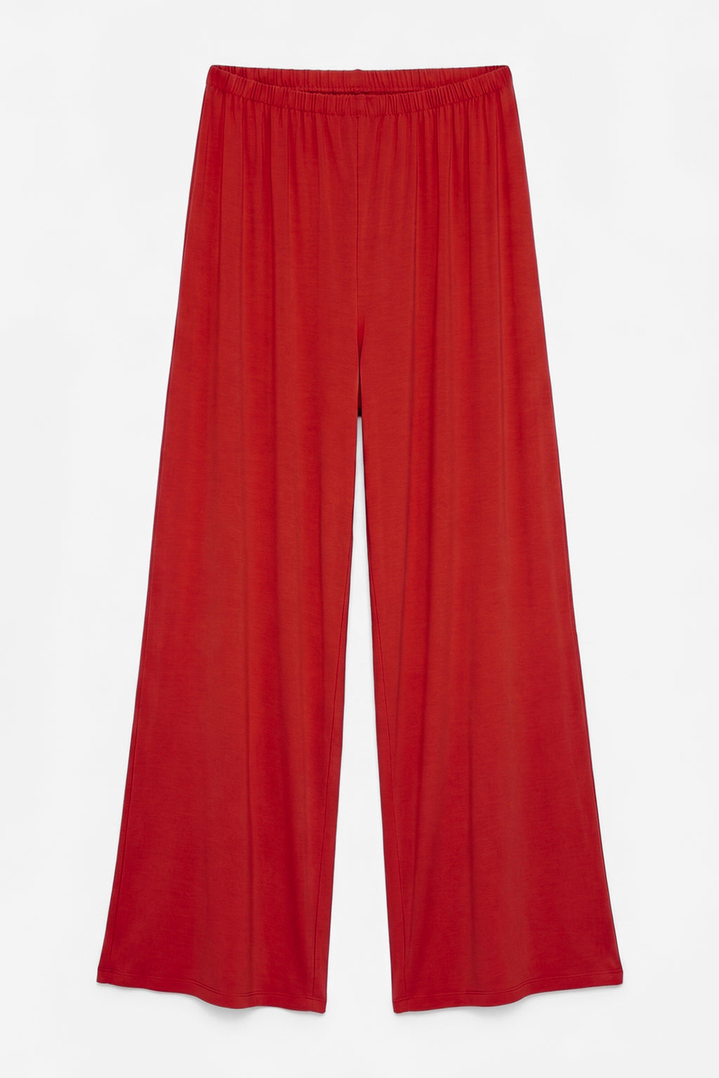 Wide-leg trousers with elastic waistband