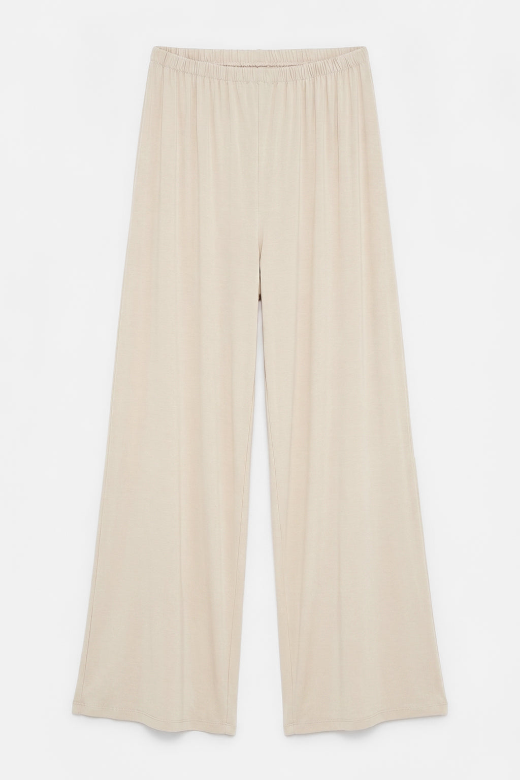 Wide-leg trousers with elastic waistband