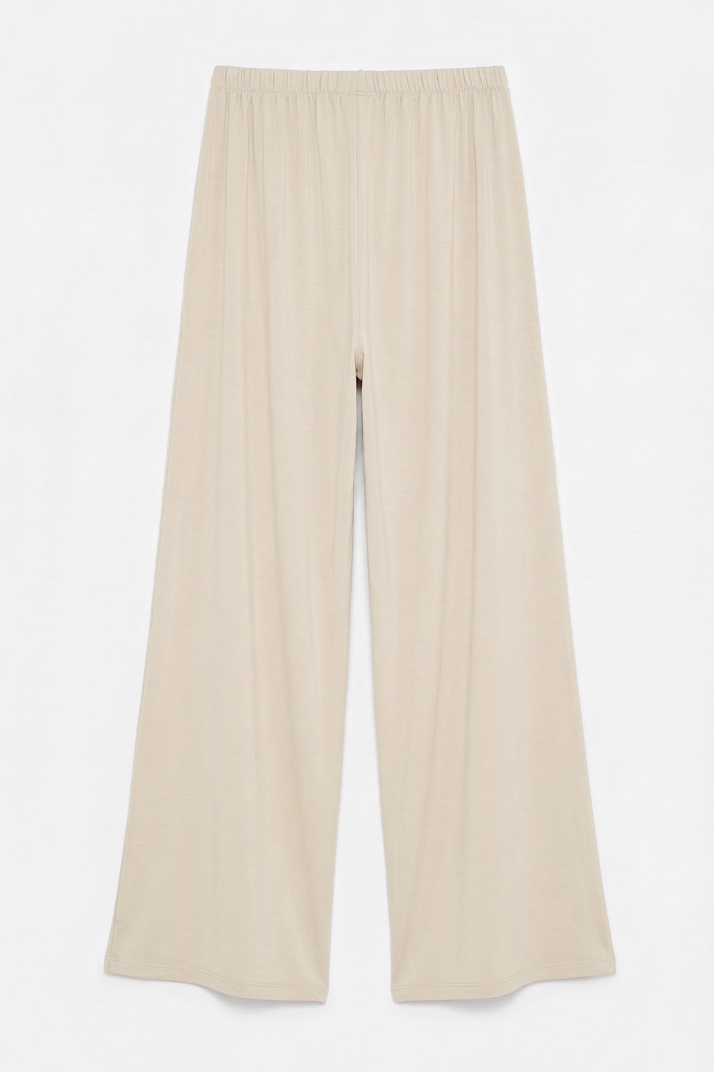 Wide-leg trousers with elastic waistband