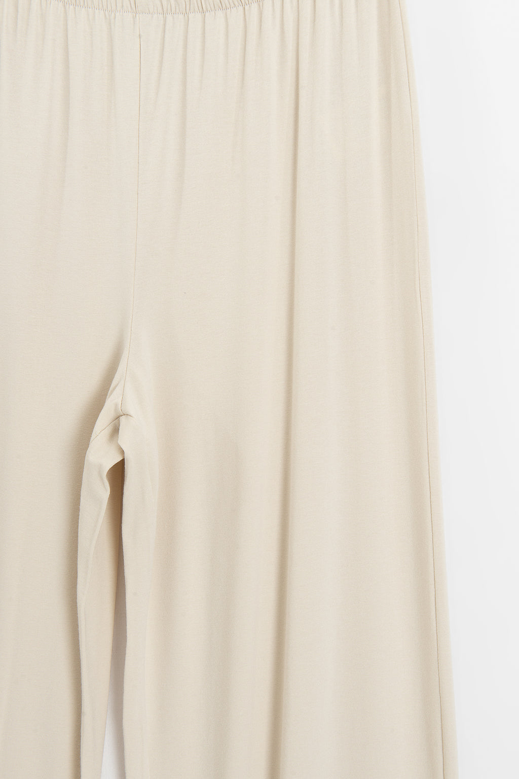 Wide-leg trousers with elastic waistband