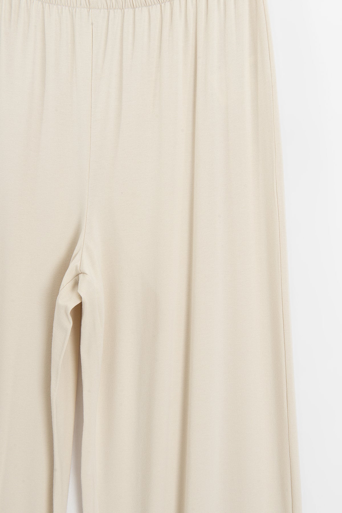 Wide-leg trousers with elastic waistband