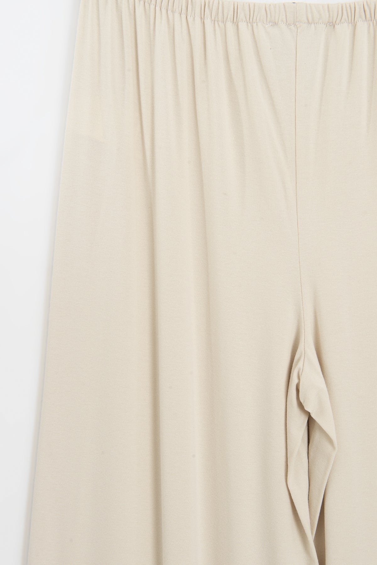 Wide-leg trousers with elastic waistband