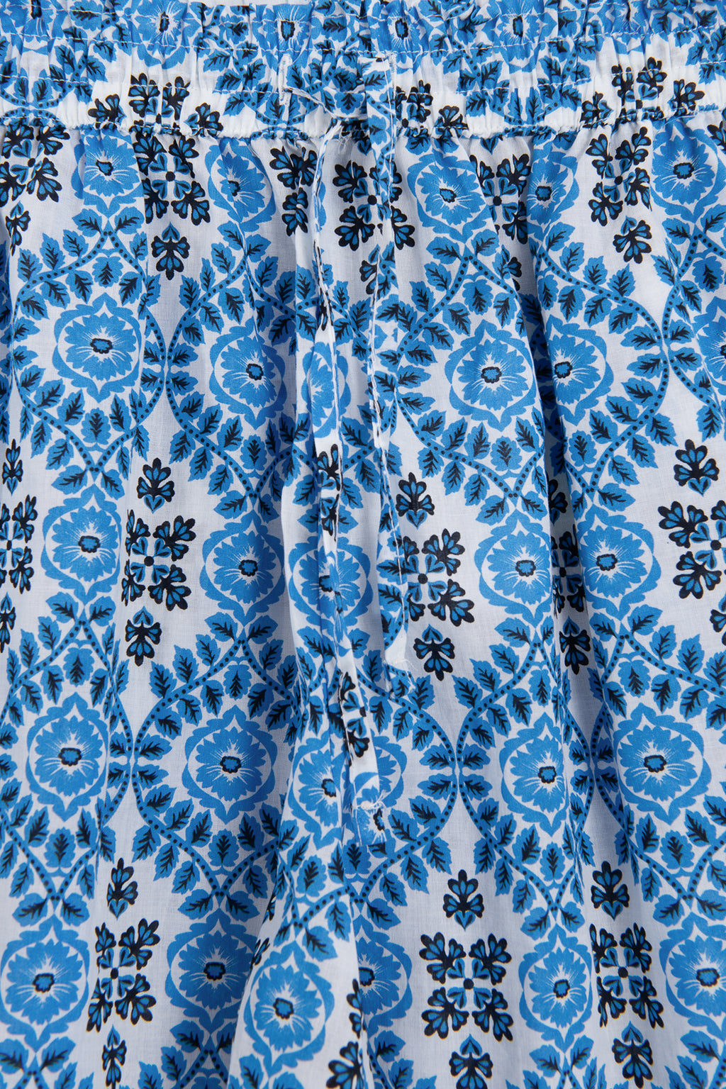 Patterned Elastic Waist Mini Shorts