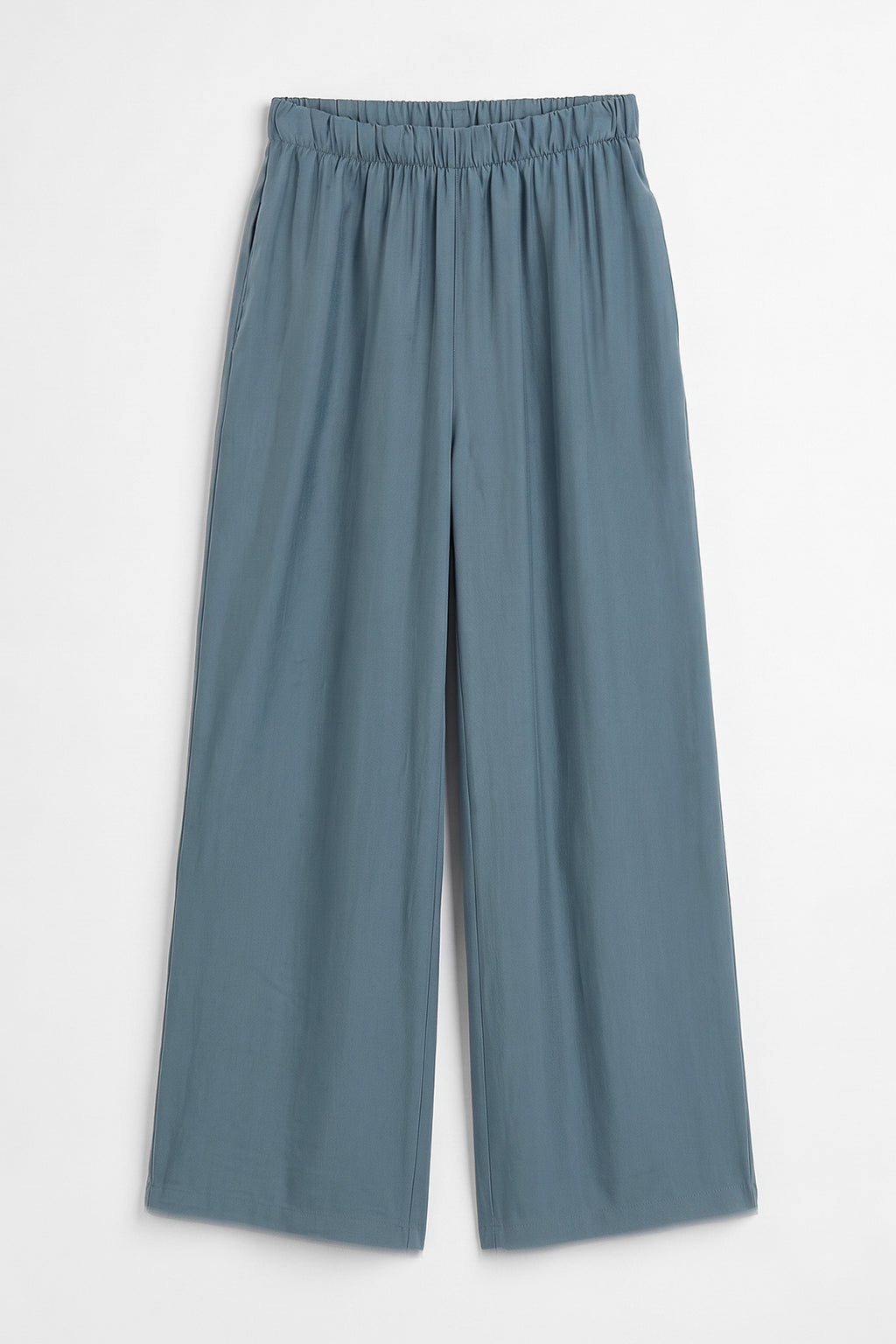 Elastic Waist Modal Wide Leg Trousers