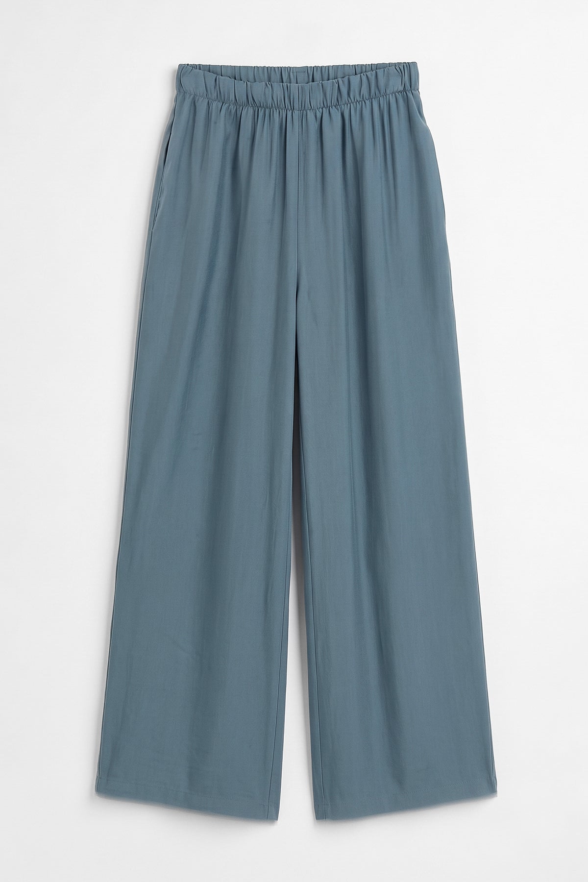 Elastic Waist Modal Wide Leg Trousers