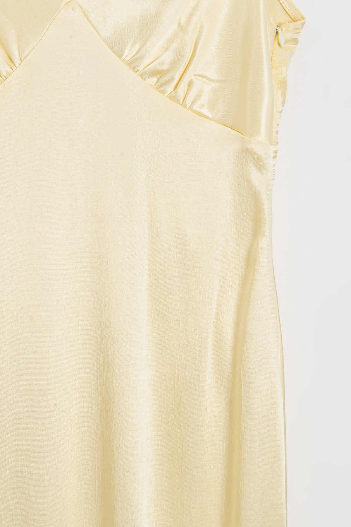 Ruffled Maxi Satin Dress